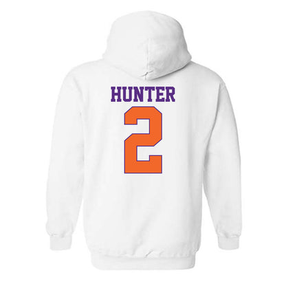 Clemson - NCAA Men's Basketball : Dillon Hunter - Classic Shersey Hooded Sweatshirt-1