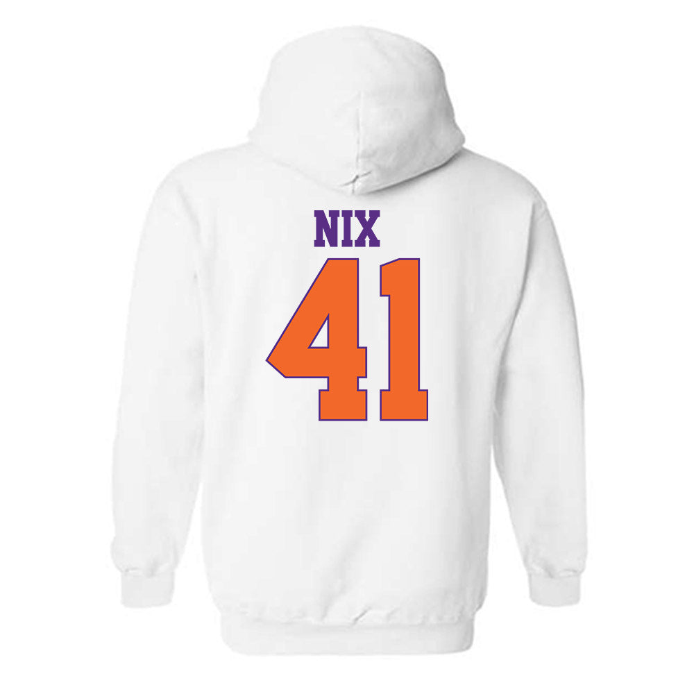 Clemson - NCAA Football : Caleb Nix - Classic Shersey Hooded Sweatshirt