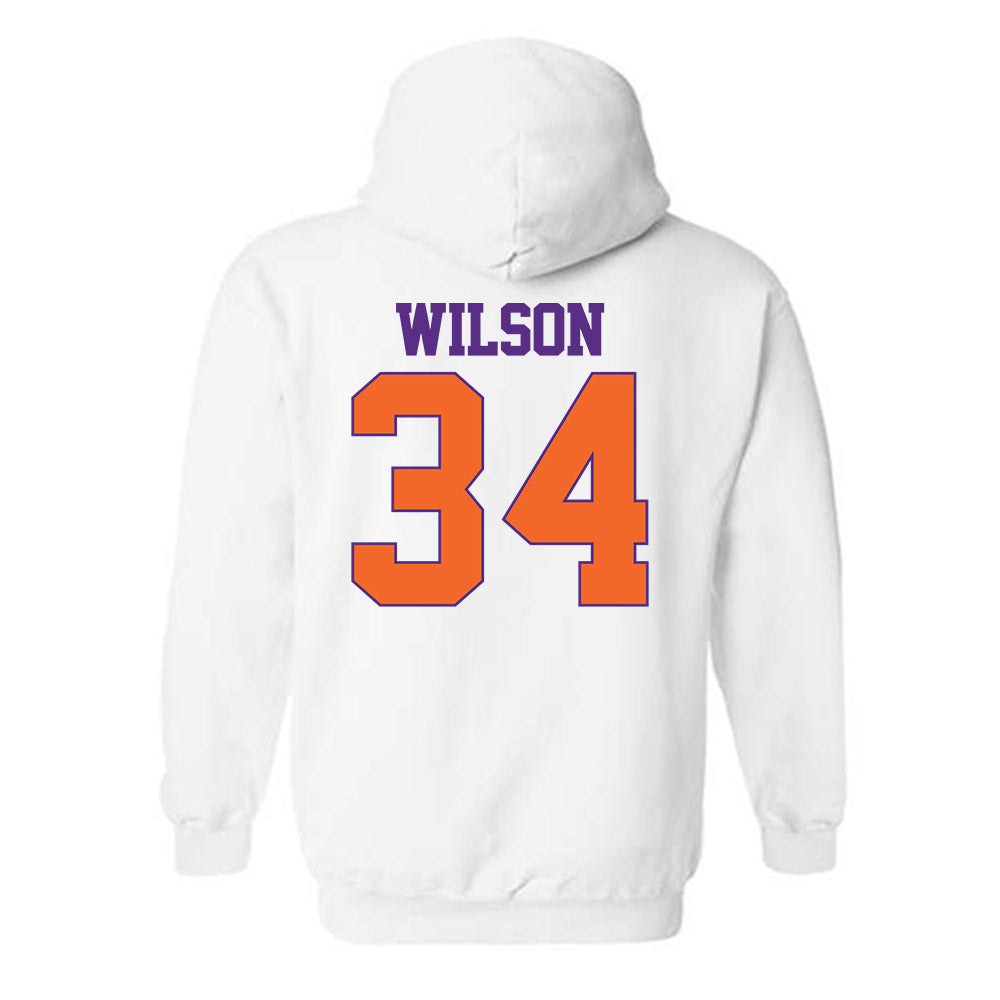 Clemson - NCAA Football : Max Wilson - Classic Shersey Hooded Sweatshirt-1