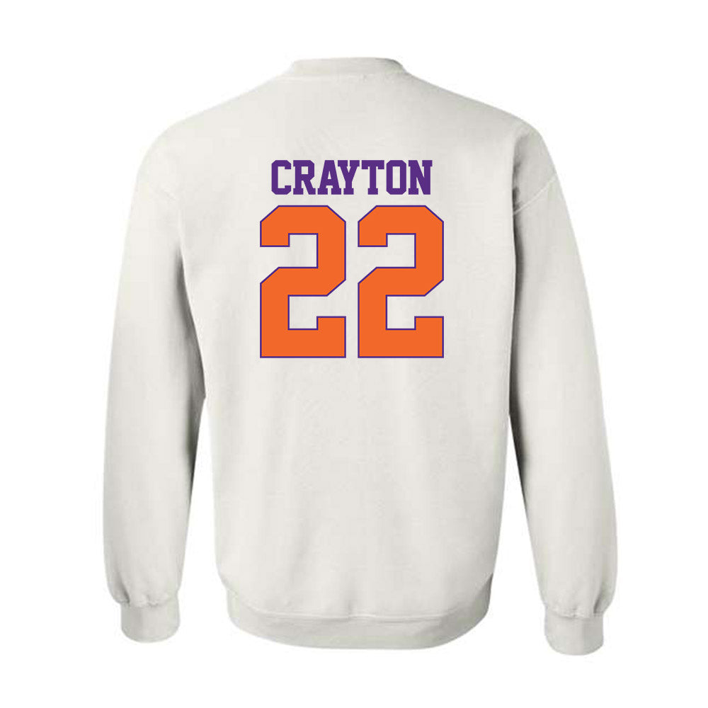 Clemson - NCAA Football : Dee Crayton - Classic Shersey Crewneck Sweatshirt-1