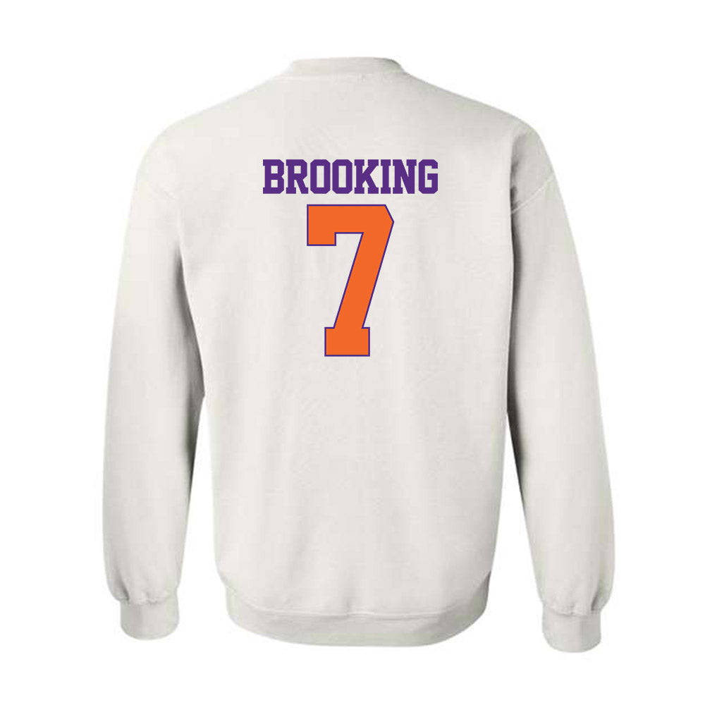 Clemson - NCAA Football : Logan Brooking - Classic Shersey Crewneck Sweatshirt-1