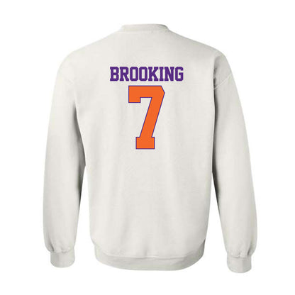 Clemson - NCAA Football : Logan Brooking - Classic Shersey Crewneck Sweatshirt-1