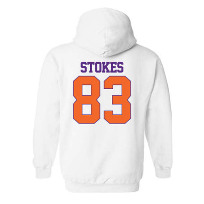Clemson - NCAA Football : Ethan Stokes - Classic Shersey Hooded Sweatshirt-1