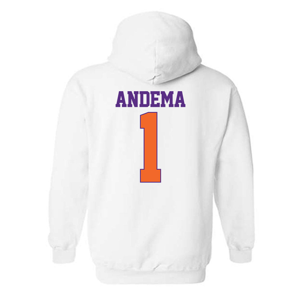 Clemson - NCAA Men's Soccer : Joseph Andema - Classic Shersey Hooded Sweatshirt-1