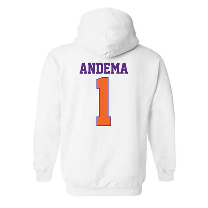 Clemson - NCAA Men's Soccer : Joseph Andema - Classic Shersey Hooded Sweatshirt-1