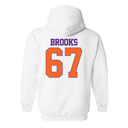 Clemson - NCAA Football : Nathan Brooks - Classic Shersey Hooded Sweatshirt-1