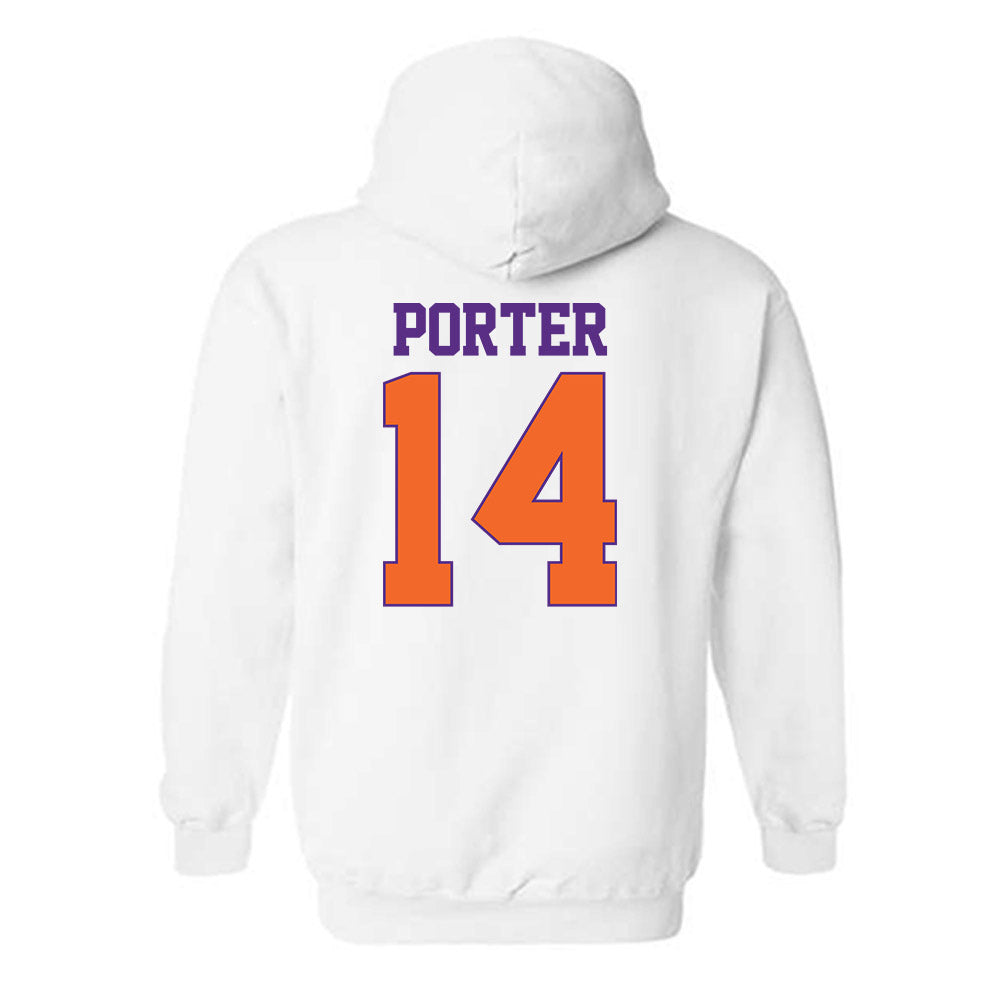 Clemson - NCAA Women's Basketball : Addie Porter - Classic Shersey Hooded Sweatshirt-1