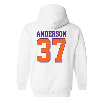 Clemson - NCAA Football : Logan Anderson - Classic Shersey Hooded Sweatshirt-1
