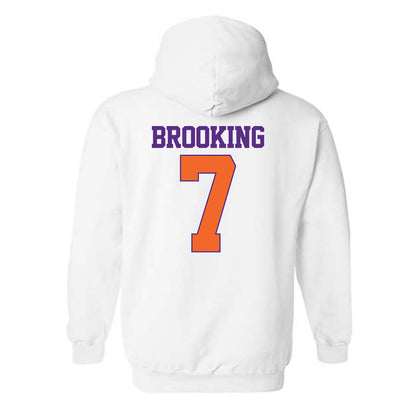 Clemson - NCAA Football : Logan Brooking - Classic Shersey Hooded Sweatshirt-1