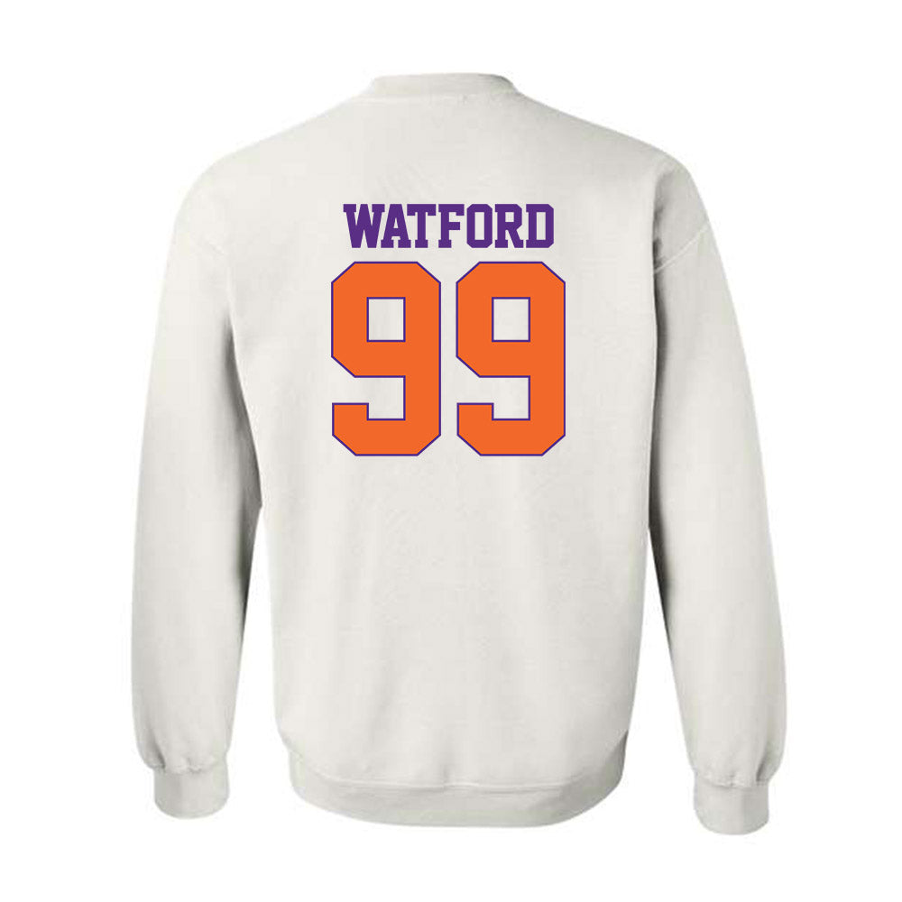 Clemson - NCAA Football : Ari Watford - Classic Shersey Crewneck Sweatshirt-1