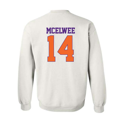 Clemson - NCAA Women's Lacrosse : Caitlin McElwee - Classic Shersey Crewneck Sweatshirt-1