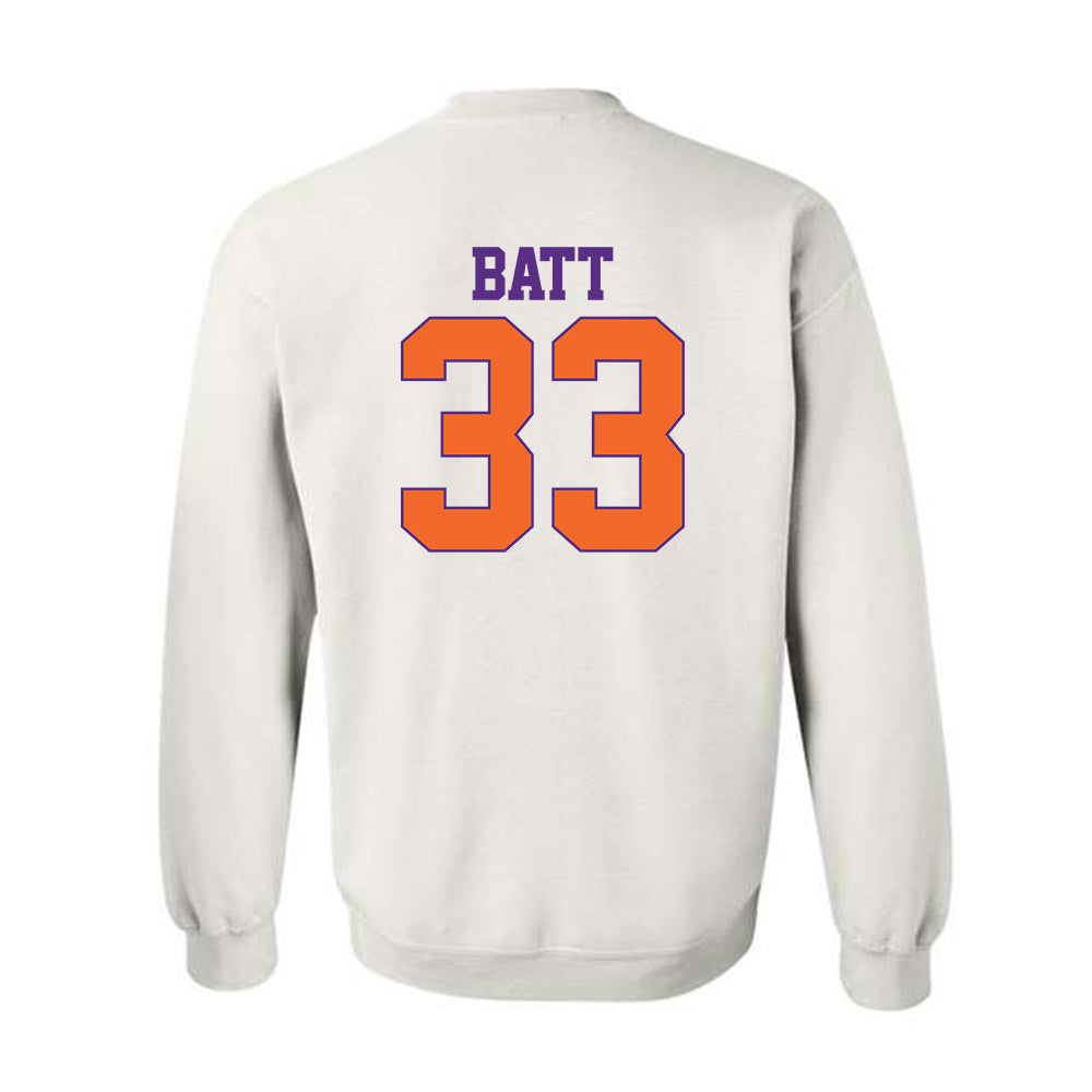 Clemson - NCAA Football : Griffin Batt - Classic Shersey Crewneck Sweatshirt-1