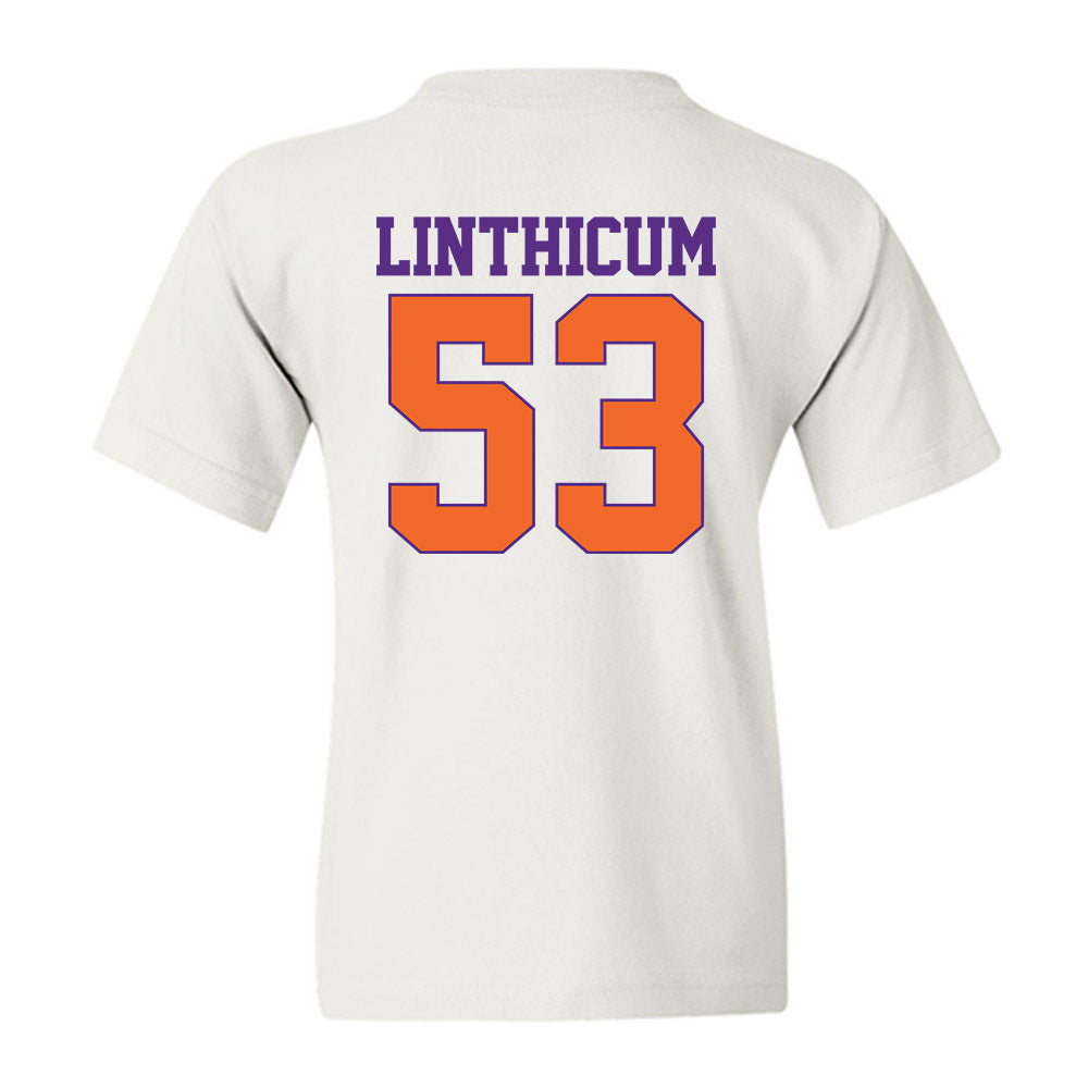 Clemson - NCAA Football : Ryan Linthicum - Classic Shersey Youth T-Shirt-1