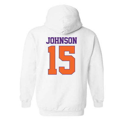 Clemson - NCAA Women's Soccer : Ella Johnson - Classic Shersey Hooded Sweatshirt-1