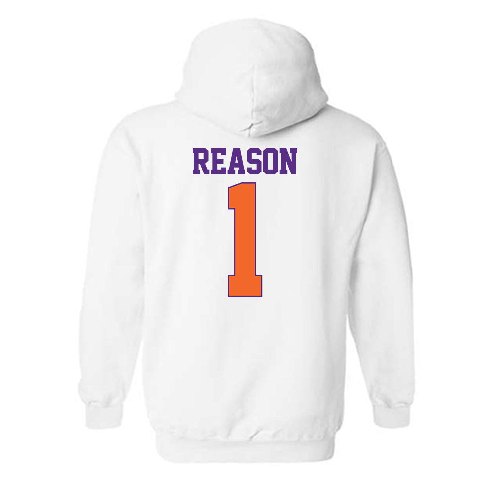 Clemson - NCAA Women's Soccer : Nona Reason - Classic Shersey Hooded Sweatshirt-1