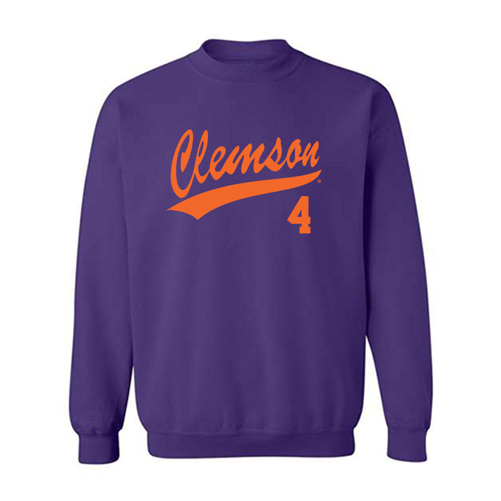Clemson - NCAA Baseball : Tryston McCladdie - Crewneck Sweatshirt-0