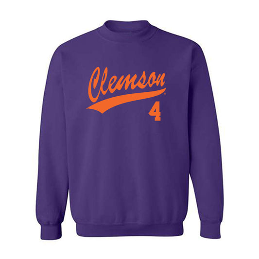 Clemson - NCAA Baseball : Tryston McCladdie - Crewneck Sweatshirt-0