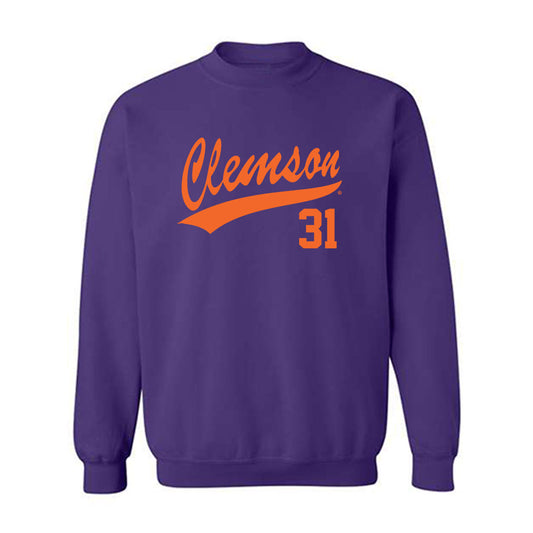 Clemson - NCAA Baseball : Jacob McGovern - Crewneck Sweatshirt-0
