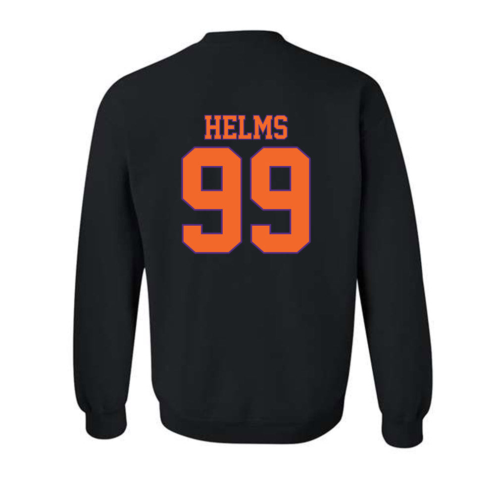Clemson - NCAA Football : Hunter Helms - Classic Shersey Crewneck Sweatshirt-1
