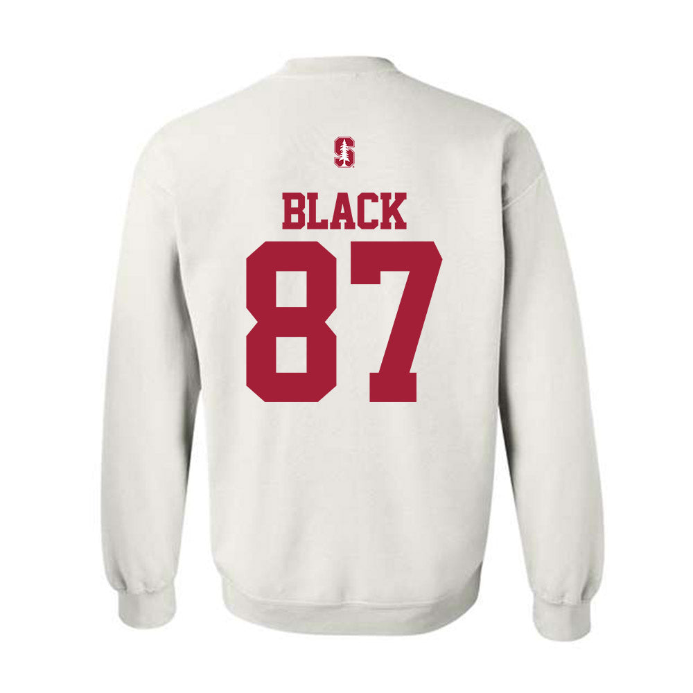 Stanford - NCAA Football : Aiden Black - Classic Shersey Crewneck Sweatshirt-1