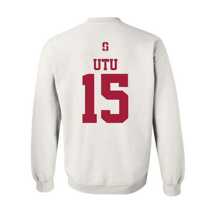 Stanford - NCAA Football : Donte Utu - Classic Shersey Crewneck Sweatshirt-1