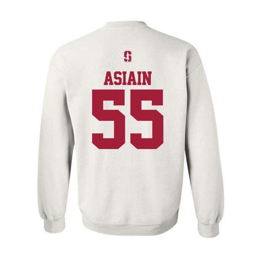 Stanford - NCAA Football : Joe Asiain - Classic Shersey Crewneck Sweatshirt-1