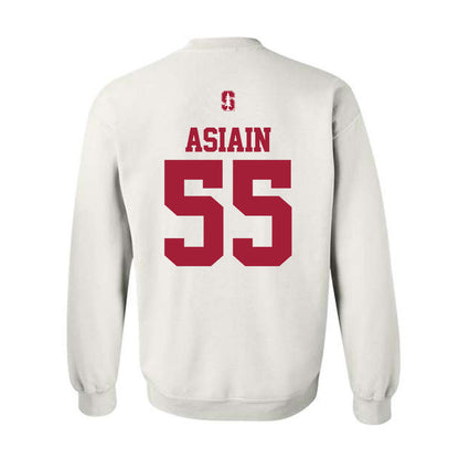 Stanford - NCAA Football : Joe Asiain - Classic Shersey Crewneck Sweatshirt-1