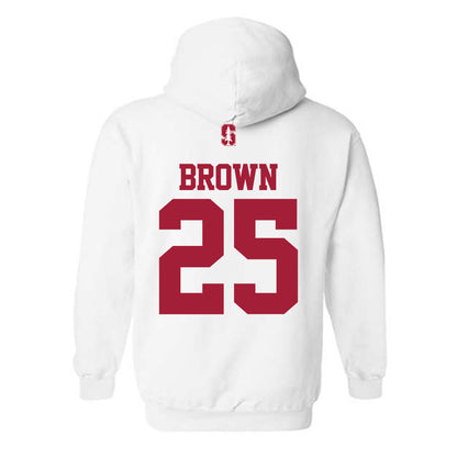 Stanford - NCAA Football : Marcus Brown - Classic Shersey Hooded Sweatshirt-1