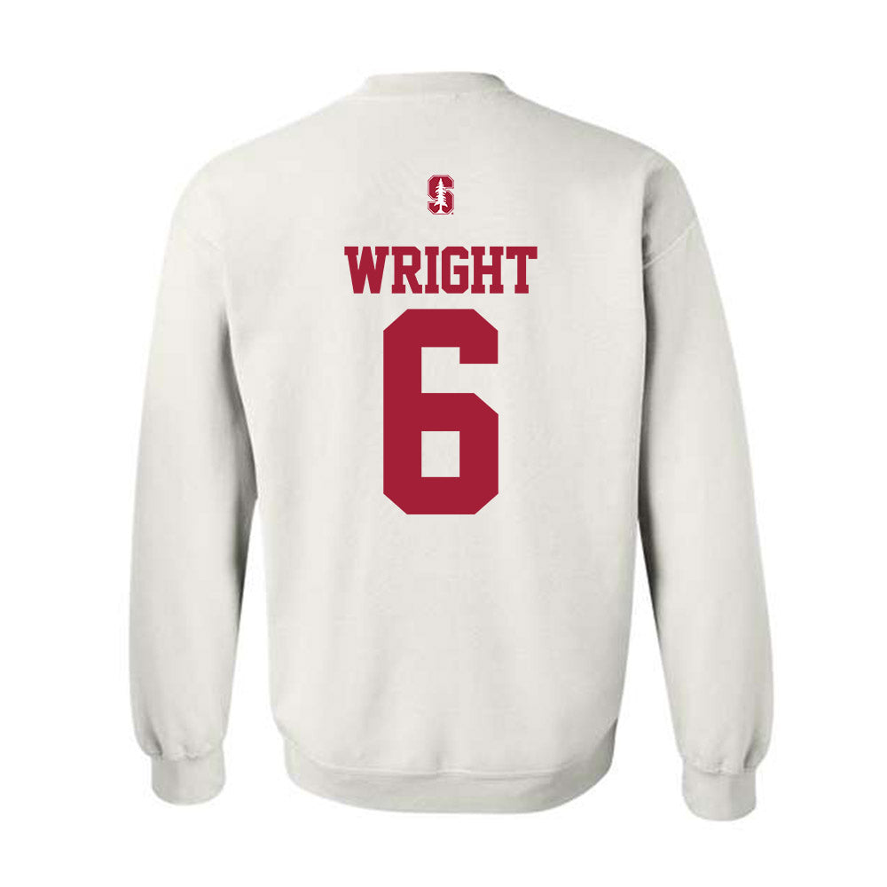 Stanford - NCAA Football : Collin Wright - Classic Shersey Crewneck Sweatshirt-1