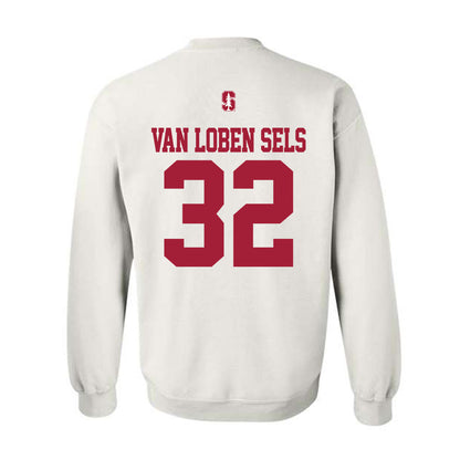 Stanford - NCAA Football : Owen van Loben Sels - Classic Shersey Crewneck Sweatshirt-1