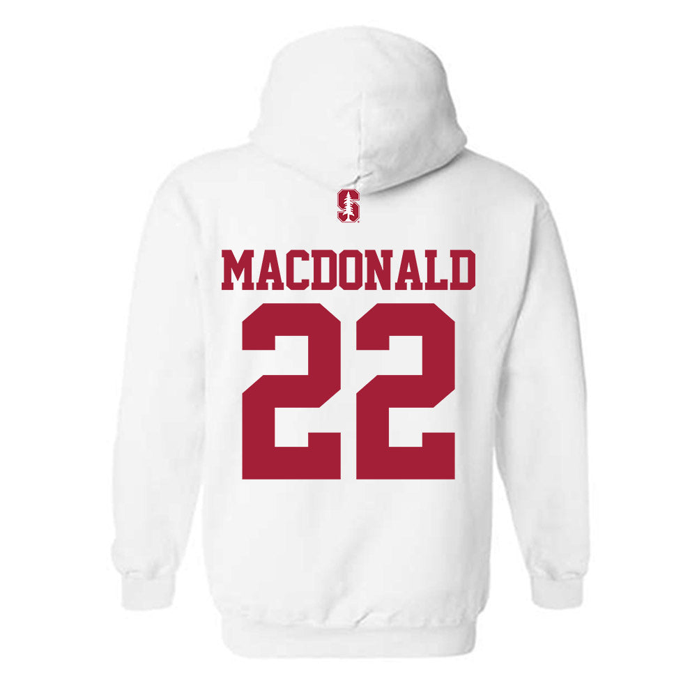 Stanford - NCAA Baseball : Cort MacDonald - Classic Shersey Hooded Sweatshirt-1