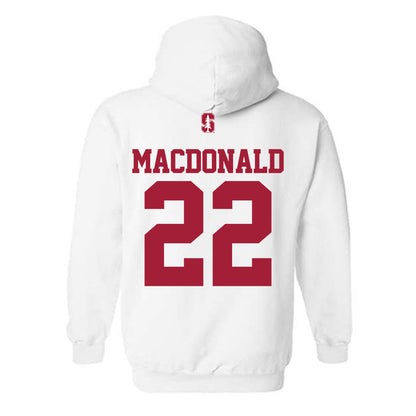 Stanford - NCAA Baseball : Cort MacDonald - Classic Shersey Hooded Sweatshirt-1