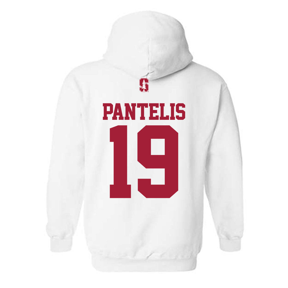 Stanford - NCAA Football : David Pantelis - Classic Shersey Hooded Sweatshirt-1