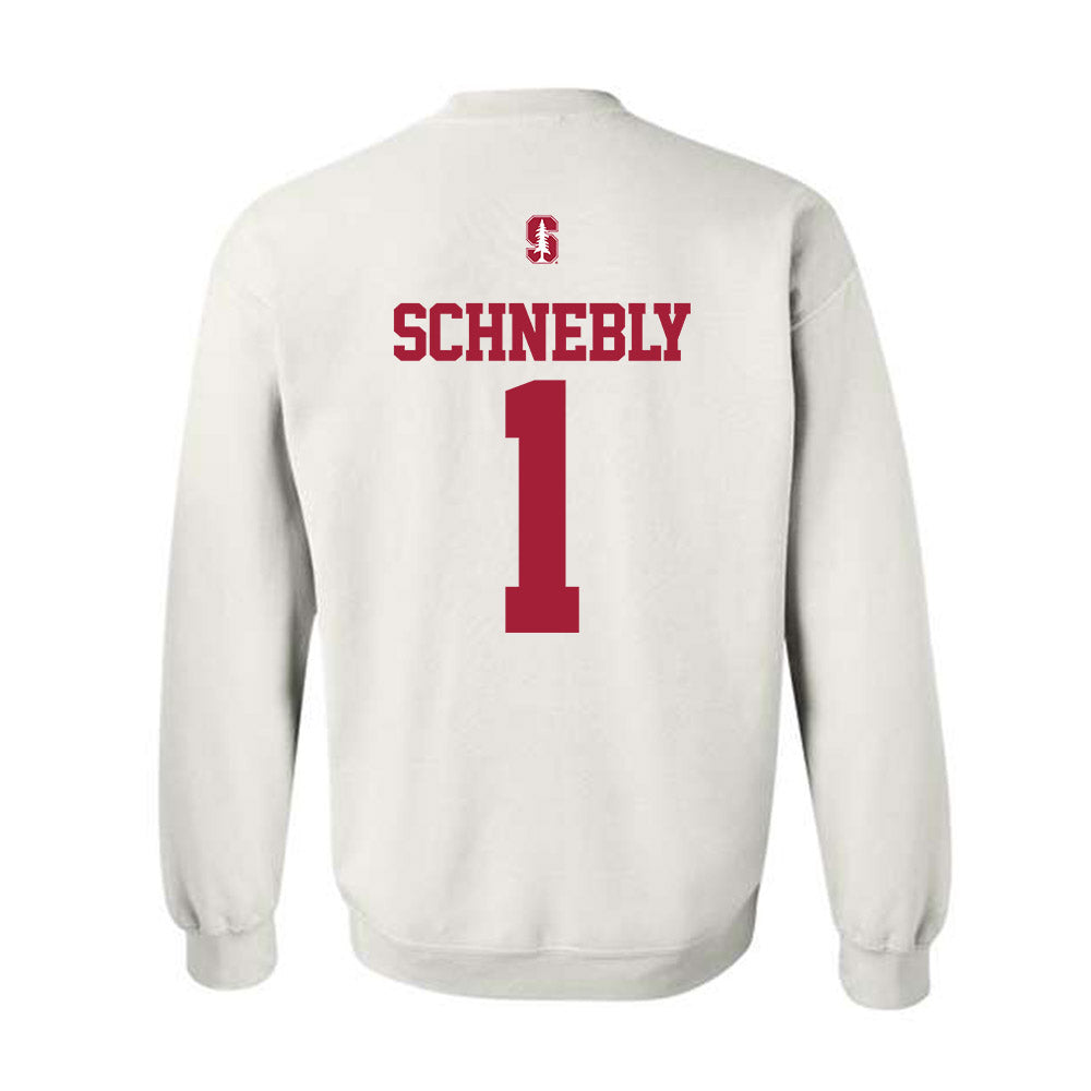 Stanford - NCAA Men's Soccer : Rowan Schnebly - Classic Shersey Crewneck Sweatshirt-1