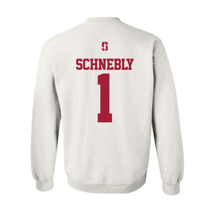 Stanford - NCAA Men's Soccer : Rowan Schnebly - Classic Shersey Crewneck Sweatshirt-1
