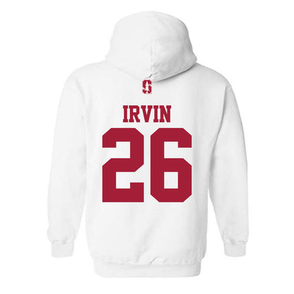 Stanford - NCAA Football : Sedrick Irvin - Classic Shersey Hooded Sweatshirt-1