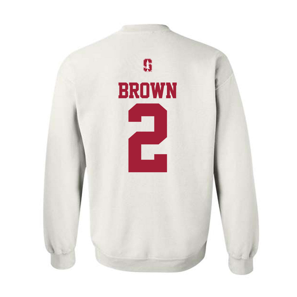 Stanford - NCAA Football : Elijah Brown - Classic Shersey Crewneck Sweatshirt-1