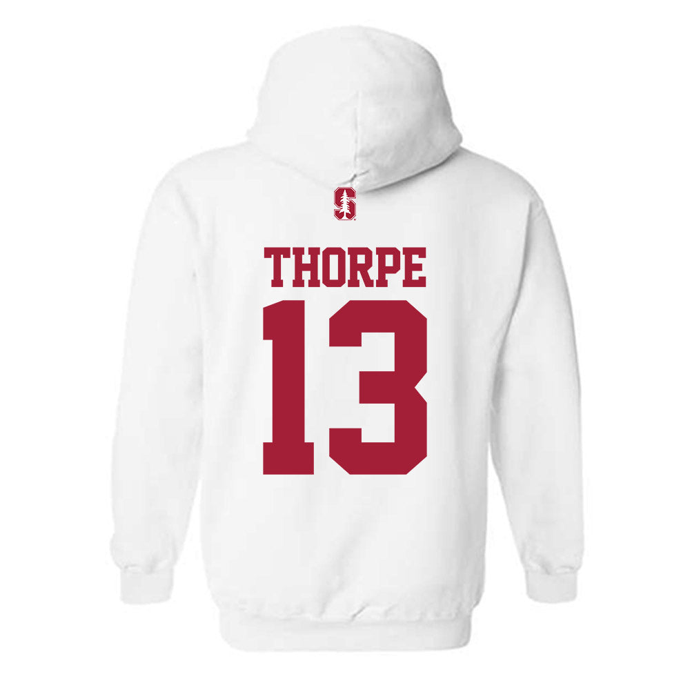 Stanford - NCAA Football : Liam Thorpe - Classic Shersey Hooded Sweatshirt-1