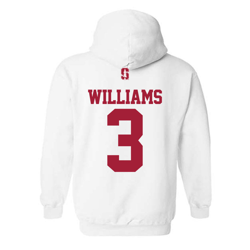 Stanford - NCAA Football : CJ Williams - Classic Shersey Hooded Sweatshirt-1