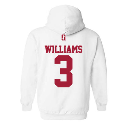 Stanford - NCAA Football : CJ Williams - Classic Shersey Hooded Sweatshirt-1