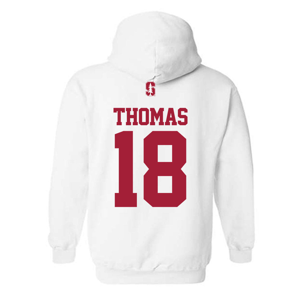 Stanford - NCAA Baseball : Kassius Thomas - Classic Shersey Hooded Sweatshirt-1