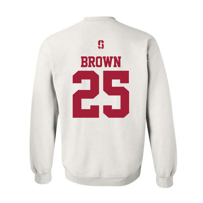 Stanford - NCAA Football : Marcus Brown - Classic Shersey Crewneck Sweatshirt-1