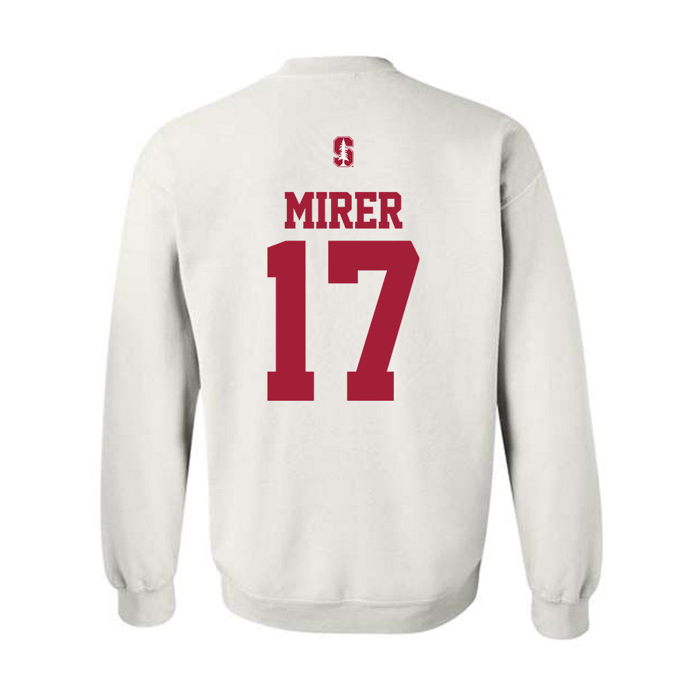 Stanford - NCAA Football : Charlie Mirer - Classic Shersey Crewneck Sweatshirt-1