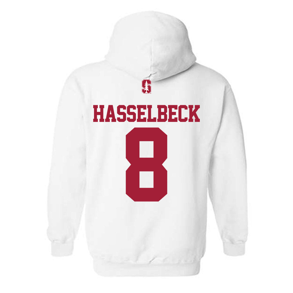 Stanford - NCAA Women's Lacrosse : Mallory Hasselbeck - Classic Shersey Hooded Sweatshirt-1