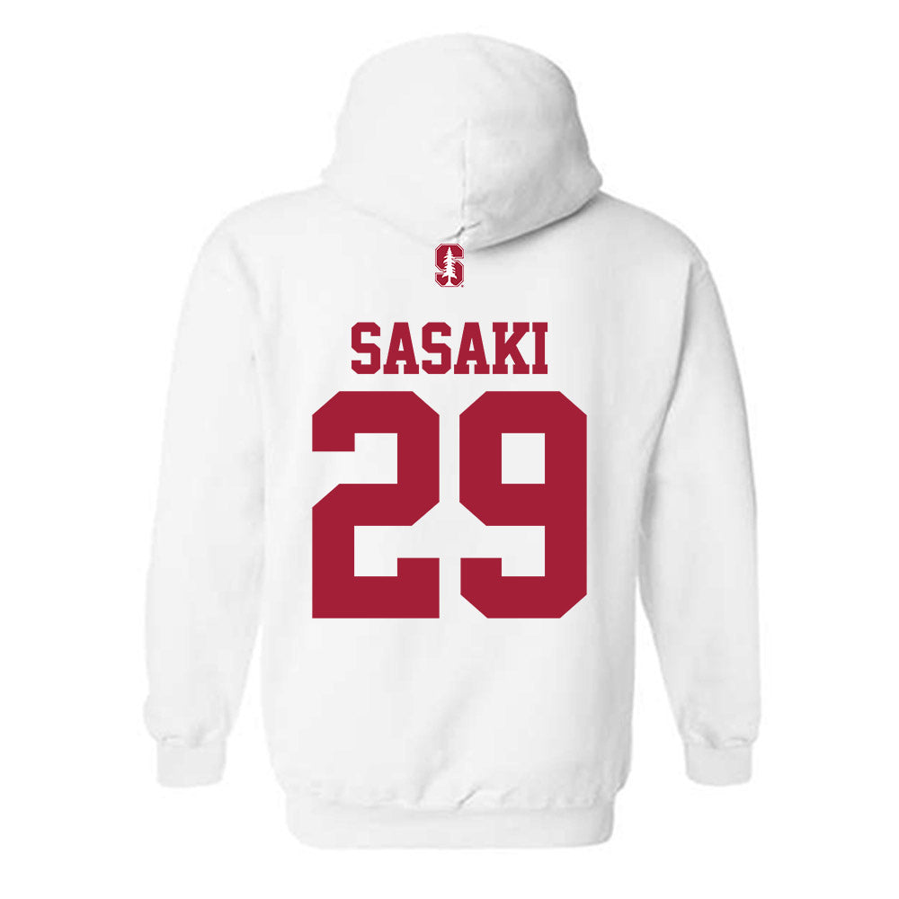 Stanford - NCAA Men's Soccer : Takashi Sasaki - Classic Shersey Hooded Sweatshirt-1