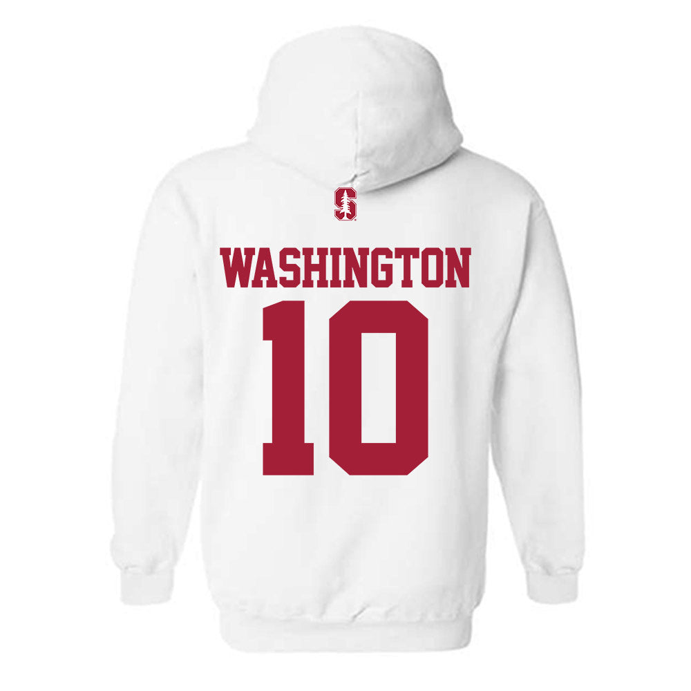 Stanford - NCAA Football : Jordan Washington - Classic Shersey Hooded Sweatshirt-1