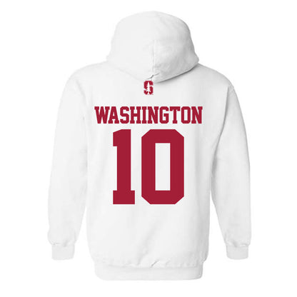 Stanford - NCAA Football : Jordan Washington - Classic Shersey Hooded Sweatshirt-1