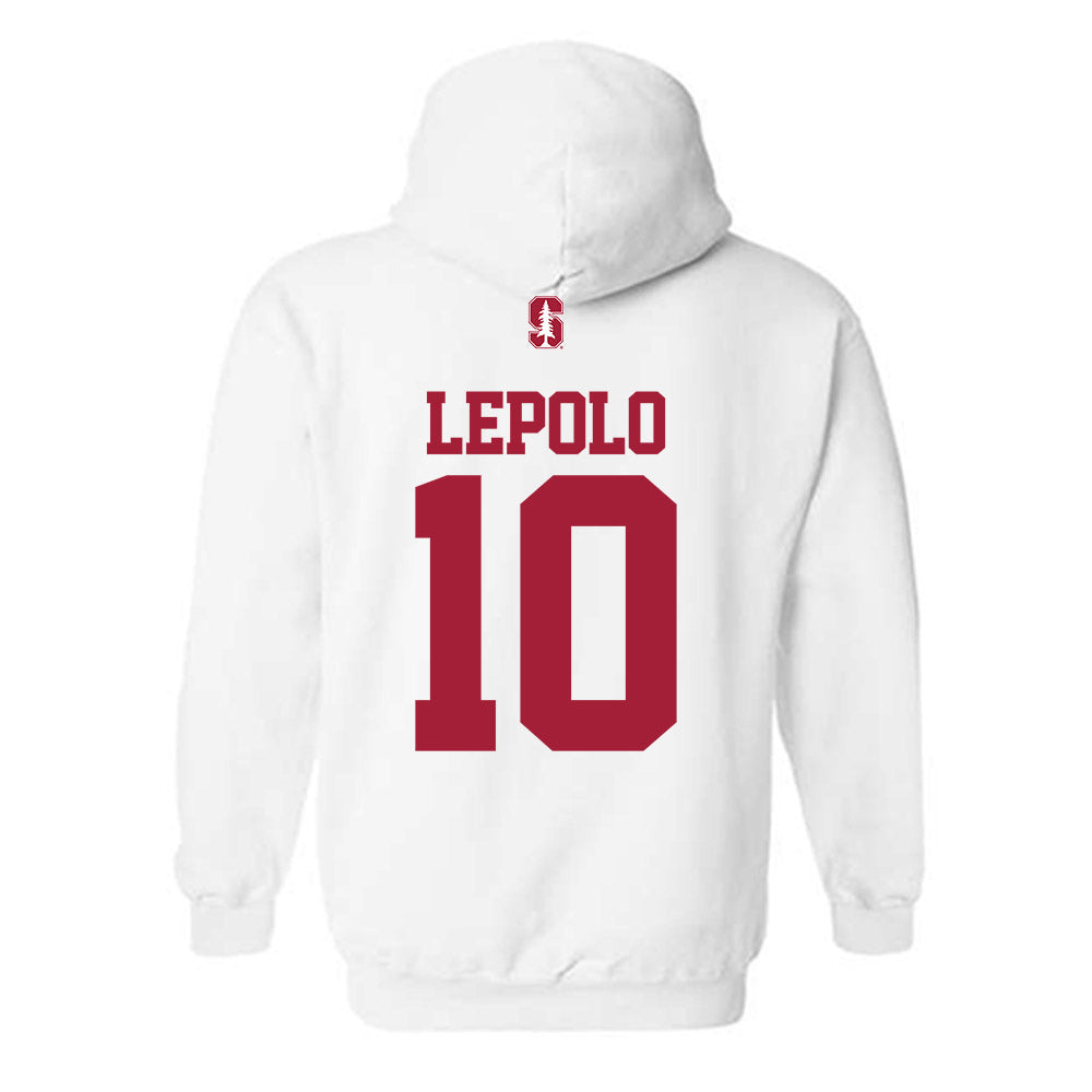 Stanford - NCAA Women's Basketball : Talana Lepolo - Classic Shersey Hooded Sweatshirt-1