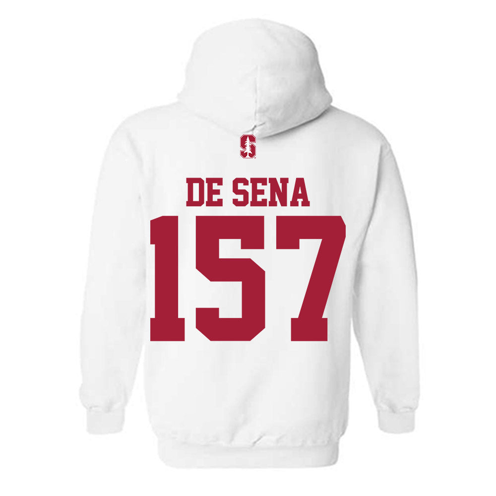 Stanford - NCAA Wrestling : Jack De Sena - Classic Shersey Hooded Sweatshirt-1