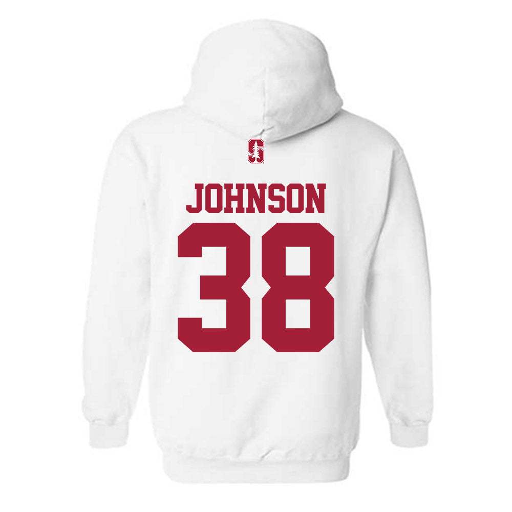 Stanford - NCAA Football : Zach Johnson - Classic Shersey Hooded Sweatshirt-1